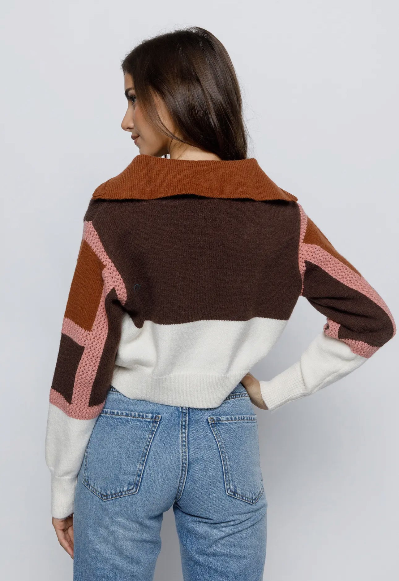 Color block sweater