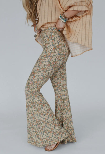 Dream in Flowers Flare Pants