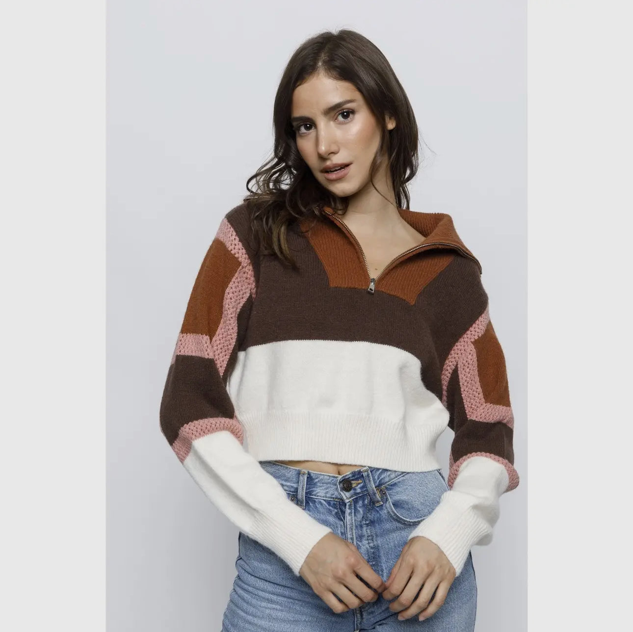 Color block sweater