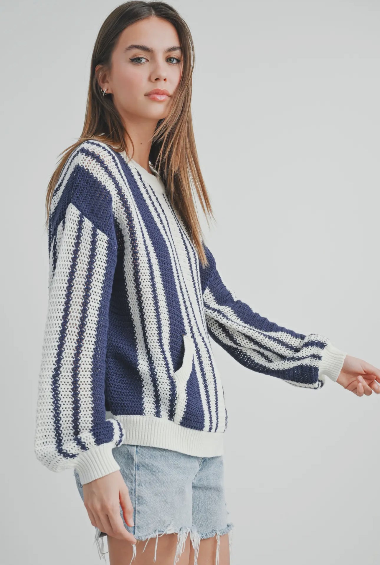 Stripe pullover sweater