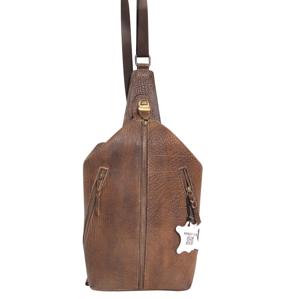 Never Mind Leather Sling Bag