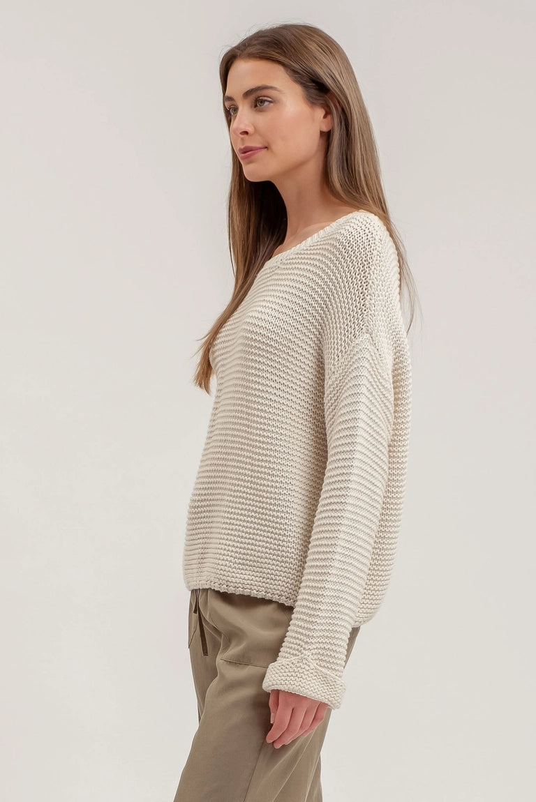 Olive Sweater  Chunky Knit