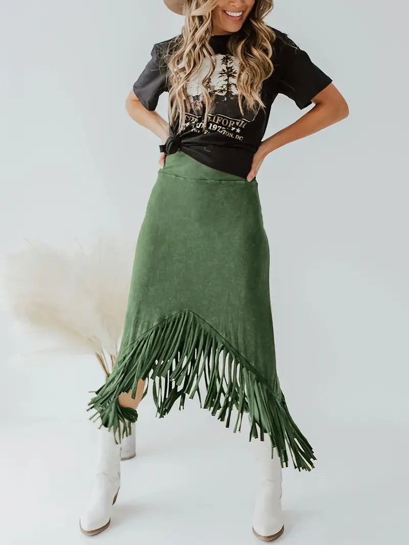 Western Fringe skirt