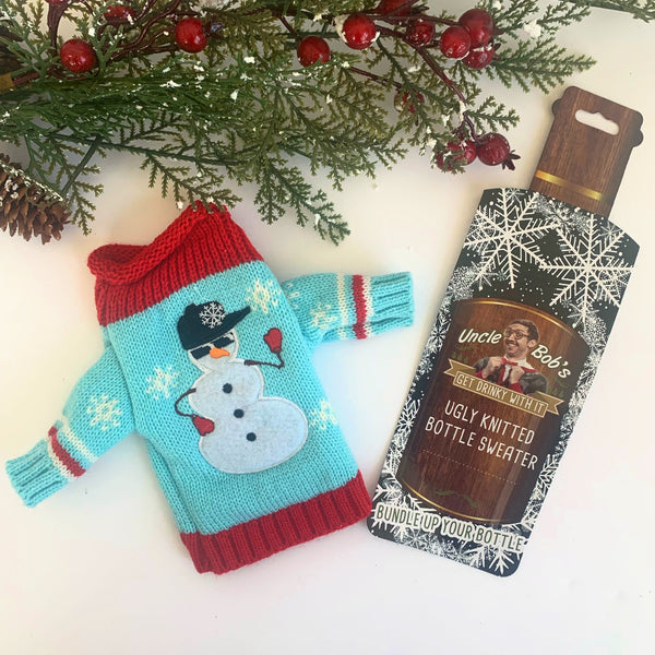 Ugly Sweater wine bottle sweater