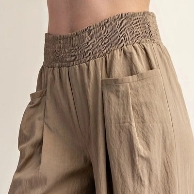 Giselle Wide Leg pants - Taupe