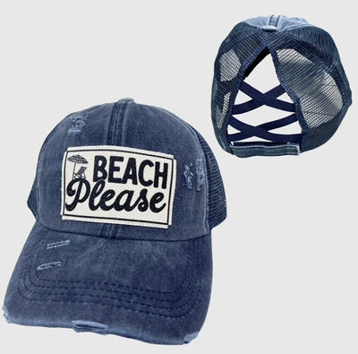 Beach Vintage Patch hats