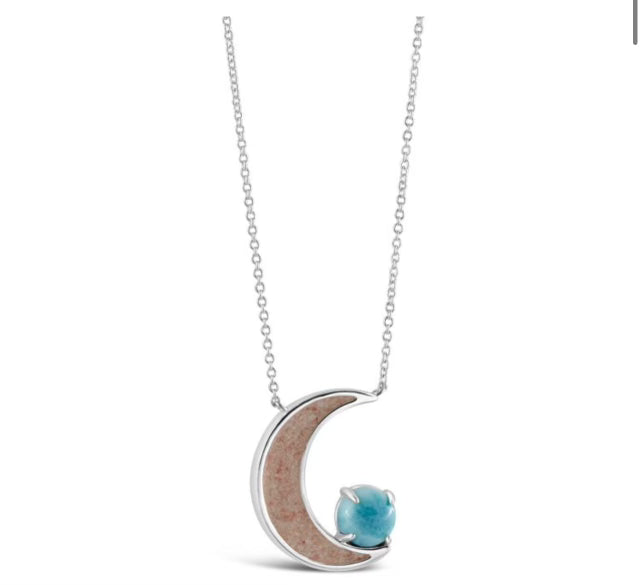 Blue moon necklace Dune Jewelry