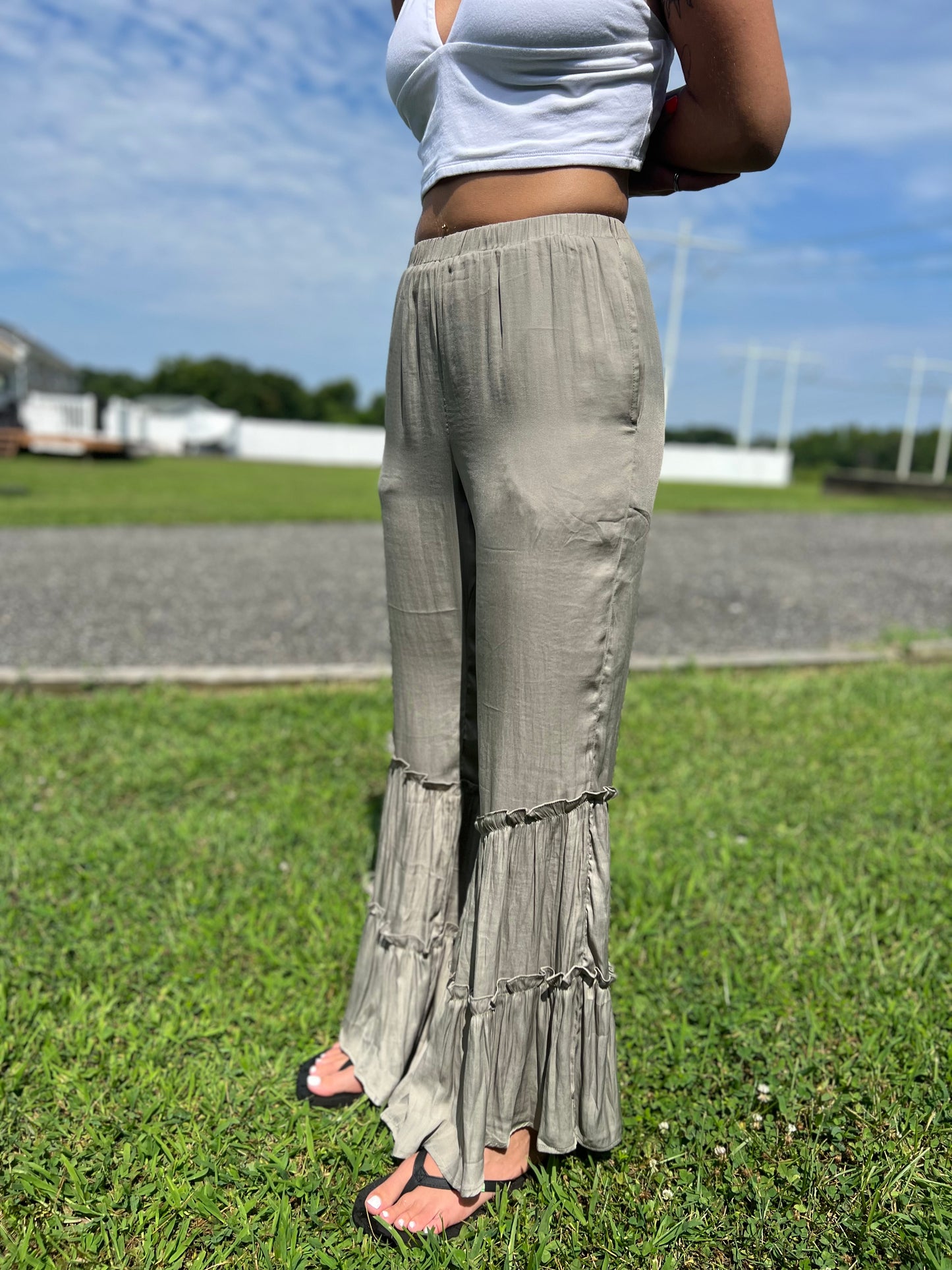 Soft Matte Tired Pants