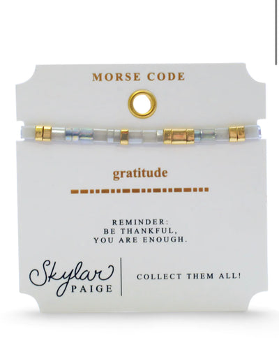 Gratitude, Tila Beaded Bracelet, marvelous metallic
