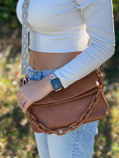 Faux leather purse