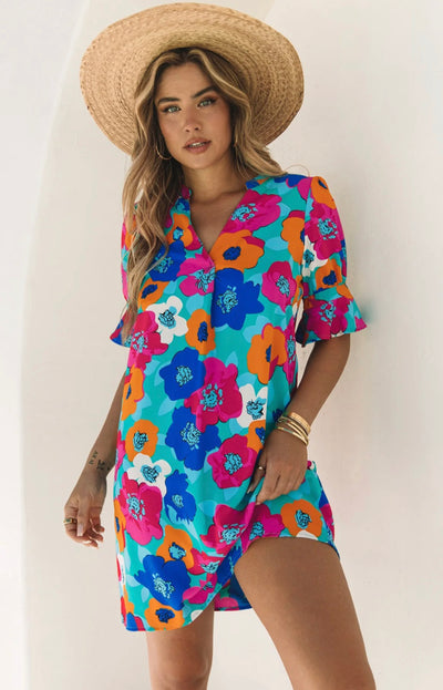 Bella fun floral dress