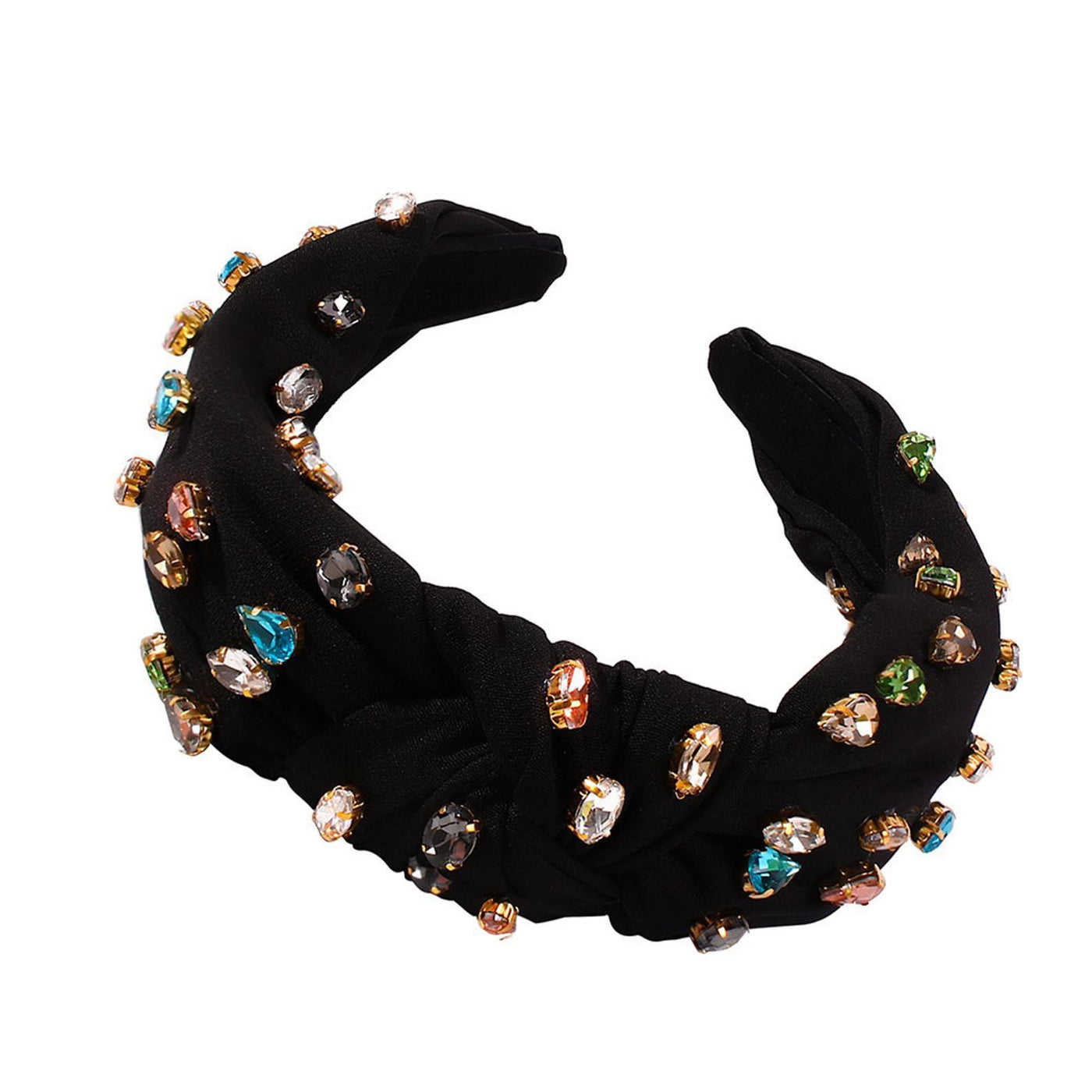Rhinestone Beads and Velvet Cloth Headband