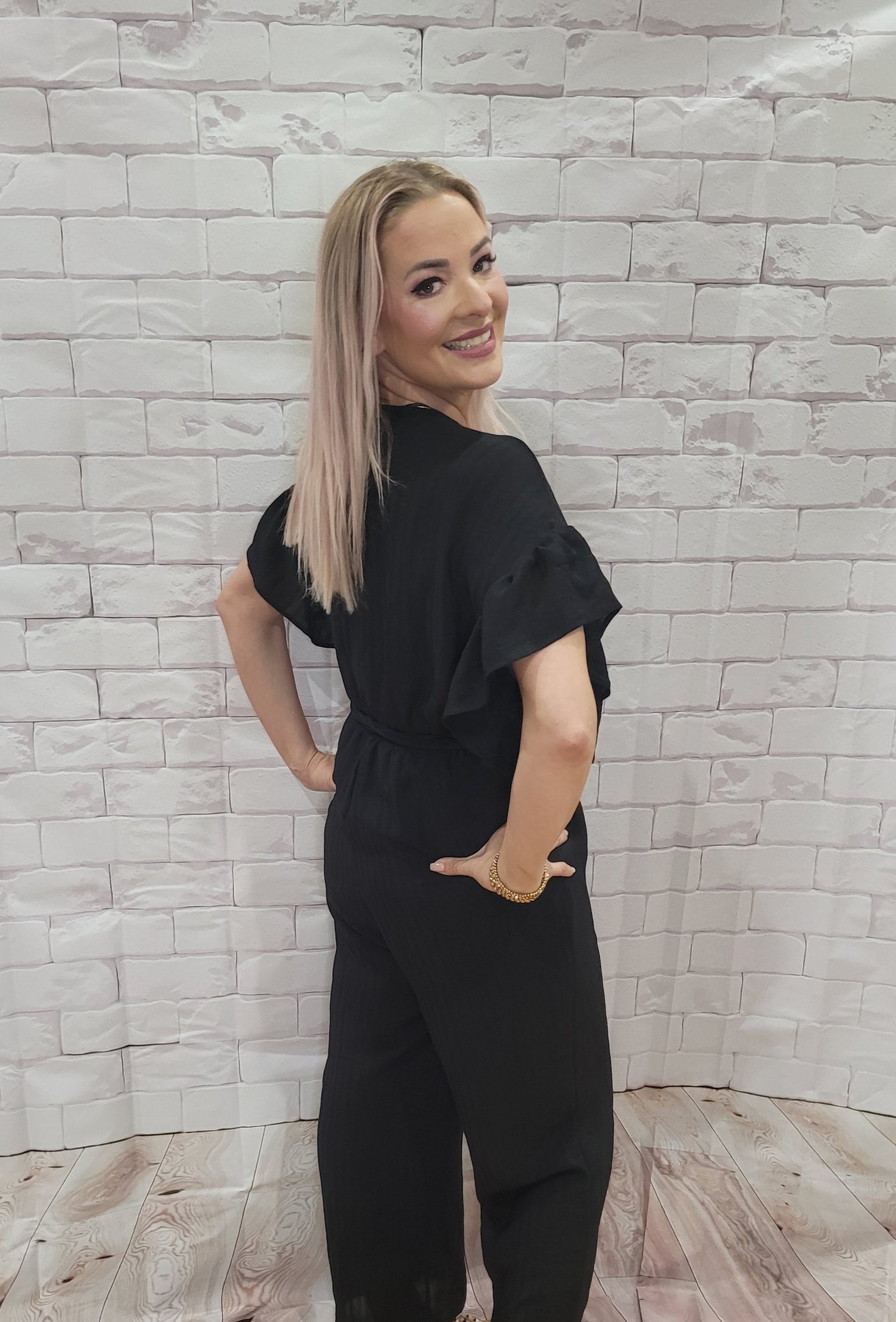 Darling Of Mine Wrap Front Jumpsuit