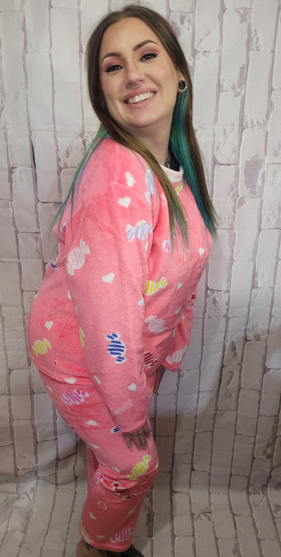 Sweet Dream Collection - Super Soft Fleece Plush Fun Print Pajama Sets