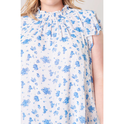 Fond of You Floral Sun Up Mock Neck Top Curve
